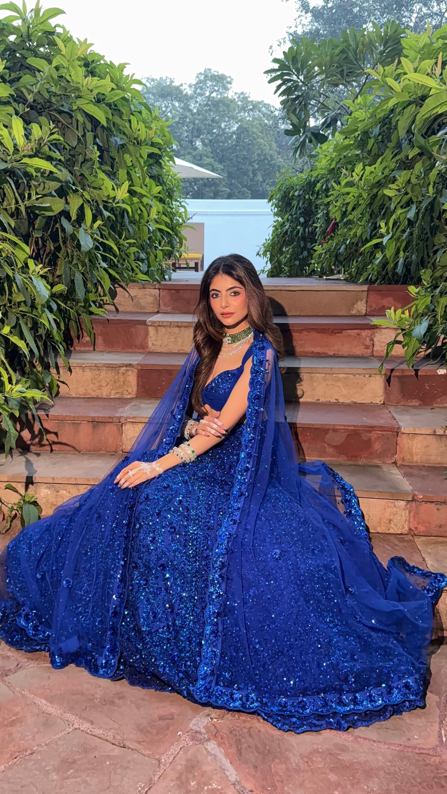 Midnight Aurora Sequin Lehenga