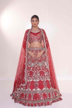 Crimson Majesty Bridal Lehenga