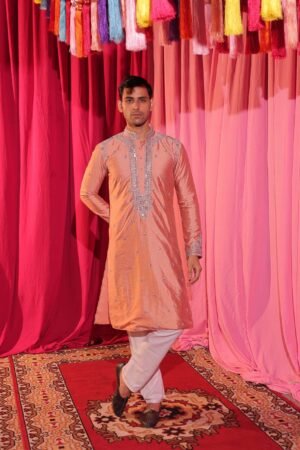 Blush Majesty Embroidered Kurta
