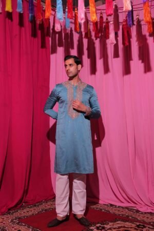 Azure Grace Kurta Set
