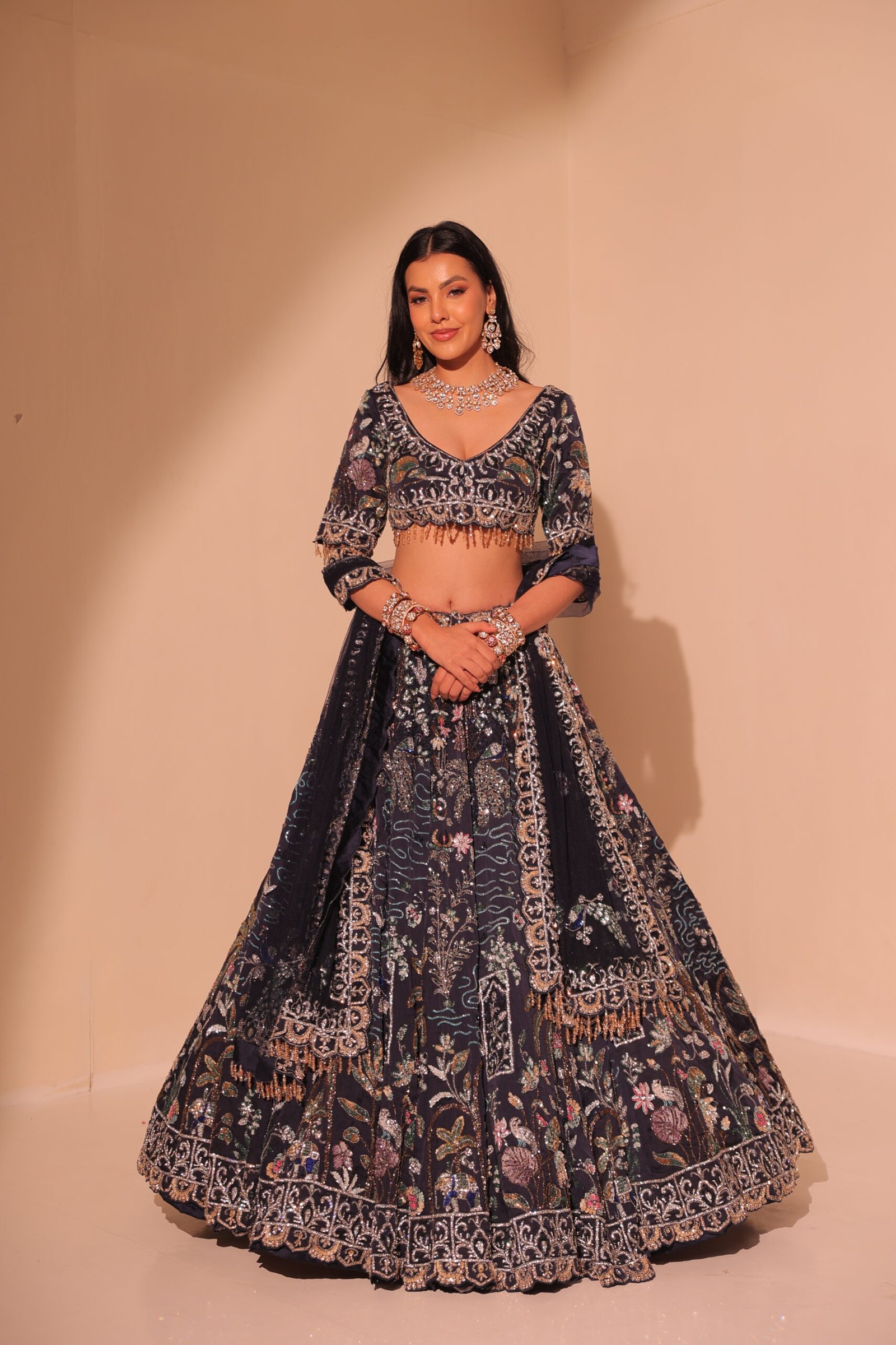 IMPERIAL BLUE LEHENGA